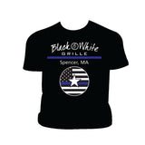 The Black & White  Thin Blue Line Shirt