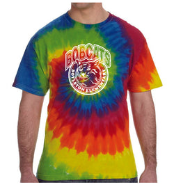 (Boylston Bobcats) Tie-Dye Short Sleeve Shirt- ADULT CD100