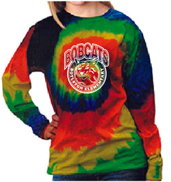 (Boylston Bobcats) Moondance Long sleeve tie-dye YOUTH CD200y