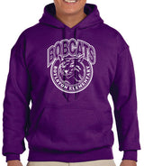 (Boylston Bobcats) Sport Grey Hooded Sweatshirt- ADULT G185