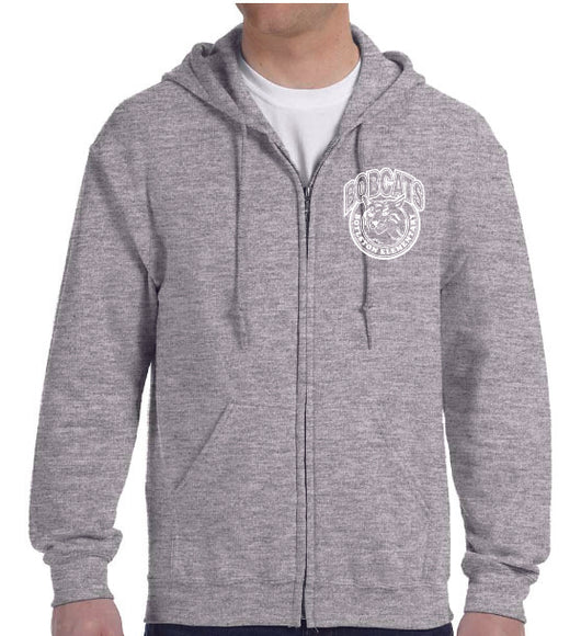 (Boylston Bobcats) Sport Grey Hooded Sweatshirt- ADULT G186